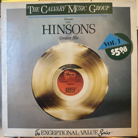 The Hinsons Greatest Hits Vinyl LP Gospel 1986 Calvary VG++ ULTRASONIC CLEAN - Picture 1 of 8